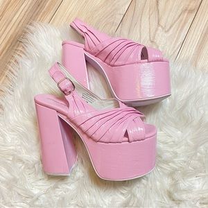 Jeffrey Campbell Pink Platform Sandals